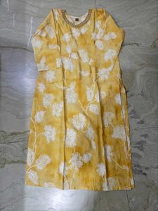 Yellow Floral Kurta Set