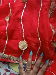 Karwachauth Special Red Gota Patti Suit