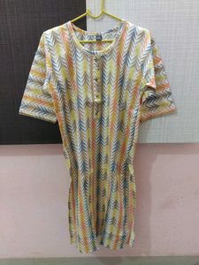 capsule foil print kurti