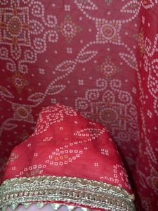 Red Bandhani Dupatta