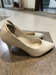 Elegant White Heels