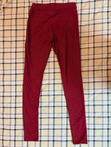 Red Pull-On Stretch Pants