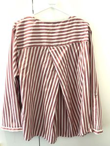 Striped V-Neck Blouse