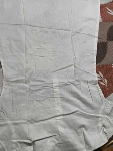 Women&#39;s Off White Chanderi Cotton Kurta