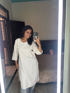 White Cotton Kurta