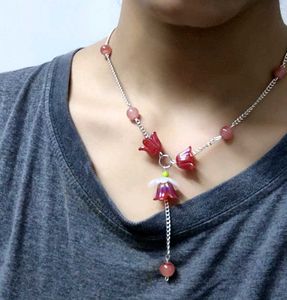 Red Tulip Necklace