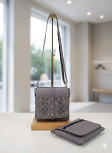 Unique Corset Detail Crossbody Bag - 4 Pockets