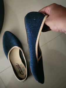 Blue Denim Flats