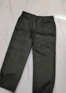 Olive Green Velvet Pants
