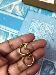 Anti Tarnish Heart Earings