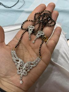 Ad Mangalsutra With Earrings