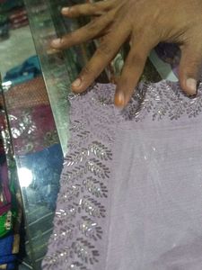 Lilac Embellished Sari (Minor Issue)
