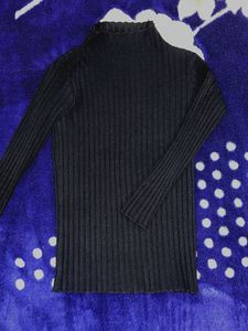 Stylish Black Knit Top