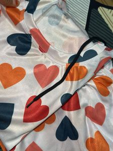 Heart Print Pajama Set