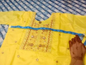 Yellow Embroidered Kurta Set