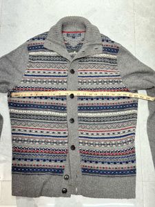 Tommy Hilfiger Grey Fair Isle Cardigan