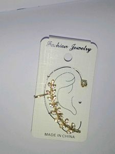 Leaf Ear Cuff.# Chinese Earring