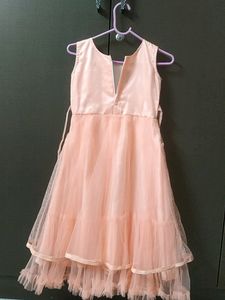 Girls Peach Colour Frock.Size -22