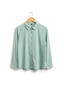 Mint Green Button-Down Shirt
