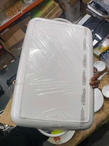 White &amp; Gold Decorative Tray Set (3)