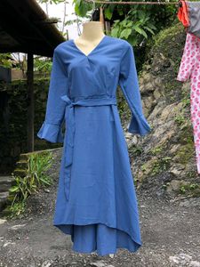 Blue Wrap Dress