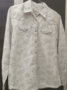 Floral Print Button-Down Shirt