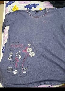 Blue Long Sleeve Top &amp; Bottom Set