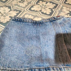 Denim Skort