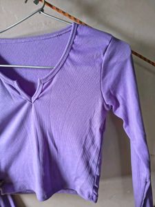 Lavender Crop Top