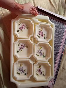 Trai Plastics Surving Set Dinner Guest Dry Fruit
