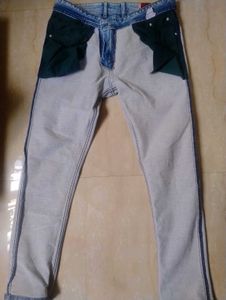 7F7 Gold Denim Jeans