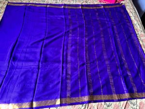 pure crepe mysore silk saree
