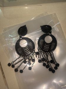 Black Dangle Earrings