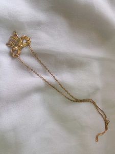 Gold Bow Necklace