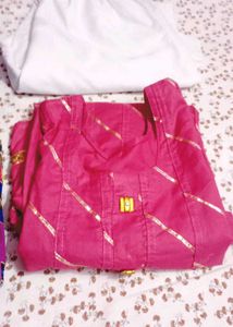 Ethnic Kurta Set with new saree