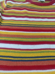 Multi Colour Semi Crop Sweater