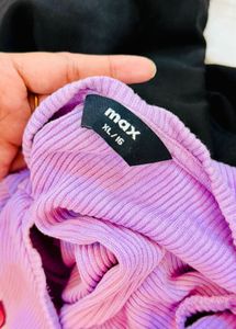Max -Lavender Shade Crop Top💟