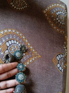 Peacock Jhumka Earrings