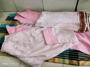 Pink Embroidered Kurta