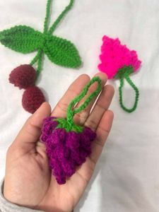 3 piece Crochet charms