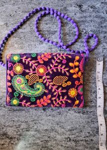 Embroidered Crossbody Bag