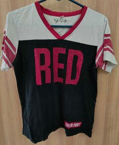🎸 Taylor Swift &#34;RED&#34; Football Style Tee 🎸