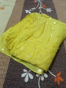 Embroidered Kurti Set With Dupatta