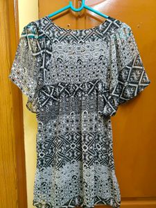 Patterned Mini Dress