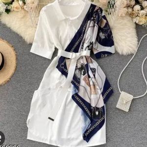 Pretty White Shirt Dress