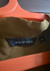 Wardrobe By Westside Formal Tie Up Brown Top