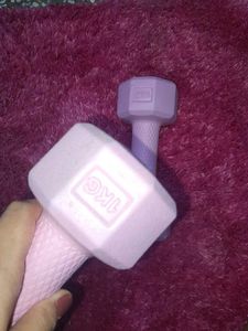 cutesy pintrest pink dumbell