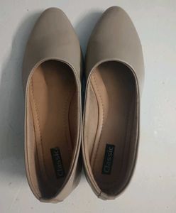 Beige Comfort Bellies With Heels