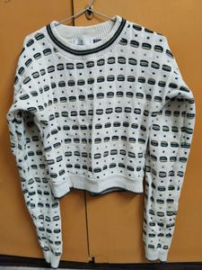 Vintage Patterned Sweater || Made in USA || BILL B
