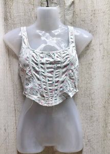 8277. Floral Corset Top
